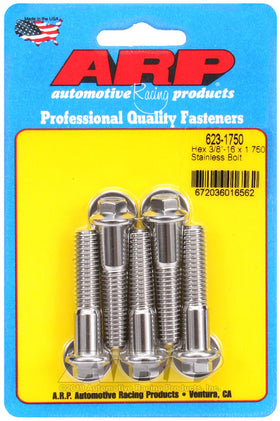 3/8-16 X 1.750 SS 3/8 HEX 5PK