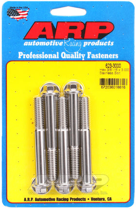 3/8-16 X 3.000 SS 3/8 HEX 5PK