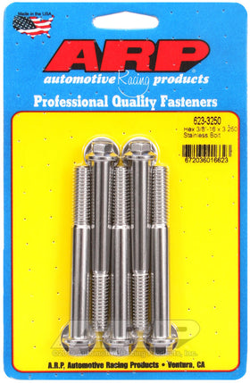 3/8-16 X 3.250 SS 3/8 HEX 5PK