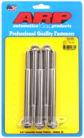 ARP 7/16-14 x 5in SS Hex Bolt Kit (Pack of 5)