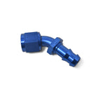 Russell Performance -8 AN Twist-Lok 45 Degree Hose End (Blue)-1
