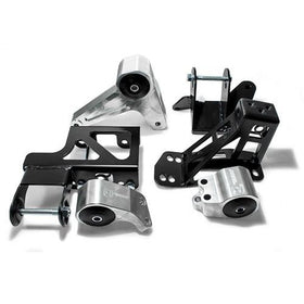 Innovative 92-95 Civic K-Series Silver Aluminum Mounts 85A Bushings (Not K24 Trans)