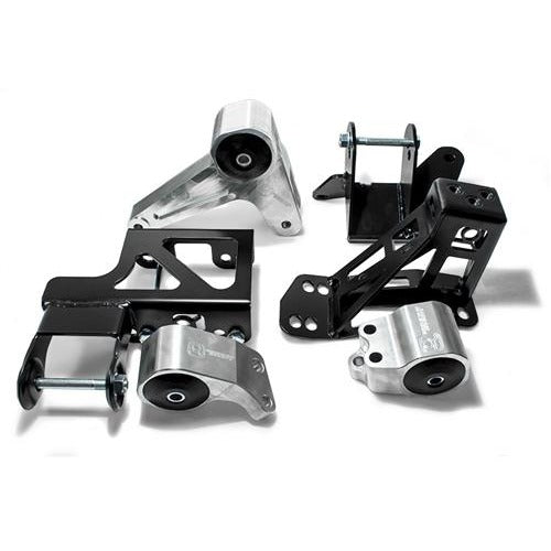 Innovative 92-95 Civic K-Series Silver Aluminum Mounts 95A Bushings (Not K24 Trans)