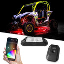 XK Glow Rock Light w/ XKchrome App Controlled Bluetooth Advanced Kit 8pc RGB 6W-1