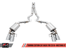 AWE Touring Edition Cat-back Exhaust for the 2018+ Mustang GT - Quad Chrome Silver Tips-7