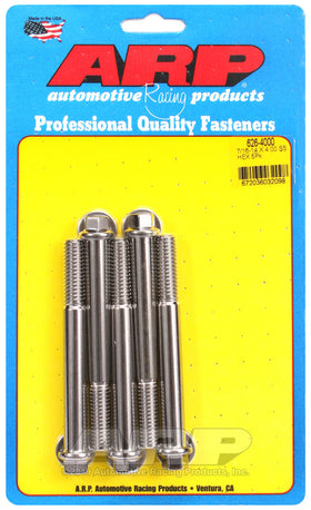 7/16-14 X 4.000 SS 7/16HEX 5PK