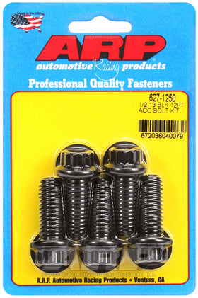 1/2-13 X 1.250 BLK 12PT 5PK