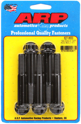1/2-13 X 3.000 BLK 12PT 5PK