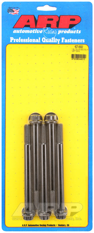 1/2-13 X 5.500 BLK 12PT 5PK