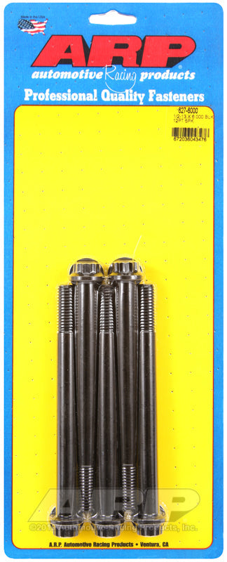 1/2-13 X 6.000 BLK 12PT 5PK