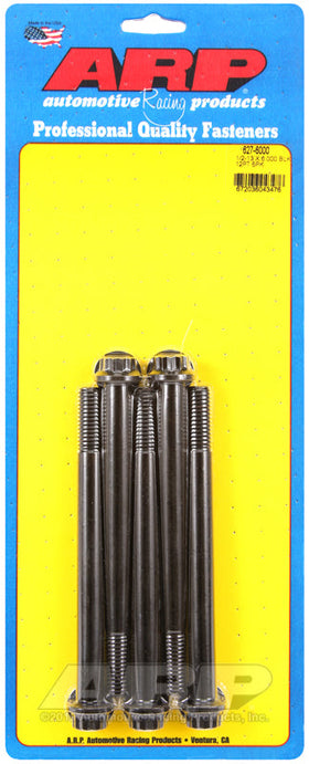 1/2-13 X 6.000 BLK 12PT 5PK