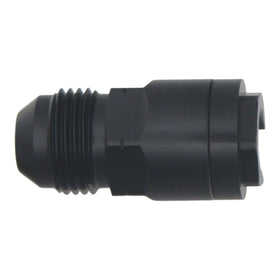 DeatschWerks 8AN Male Flare to 3/8in Female EFI Quick Connect Adapter - Anodized DW Titanium