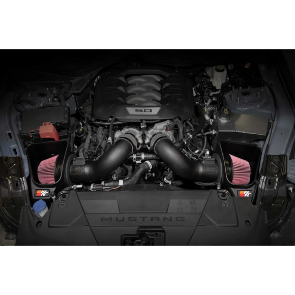 Cold Air Intake System - High-flow Air Filter, Roto-mold Tube - FORD MUSTANG GT V8-5.0L F/I