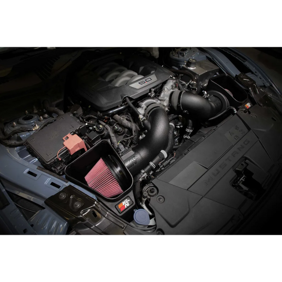 Cold Air Intake System - High-flow Air Filter, Roto-mold Tube - FORD MUSTANG GT V8-5.0L F/I