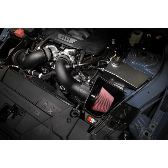Cold Air Intake System - High-flow Air Filter, Roto-mold Tube - FORD MUSTANG GT V8-5.0L F/I