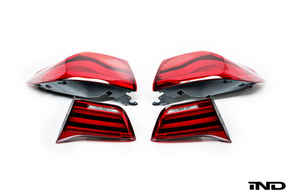 BMW F82 / F83 M4 LCI LED European Shadowline Tail Lamp Set