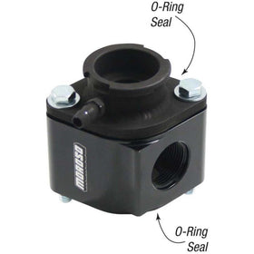 Moroso Filler Neck Manifold Housing -16An Female Port & Neck - Aluminum