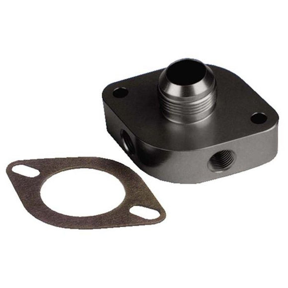 Moroso Chevrolet Big Block/Small Block Bolt-On Water Outlet Filler Neck -16An Fitting - Aluminum