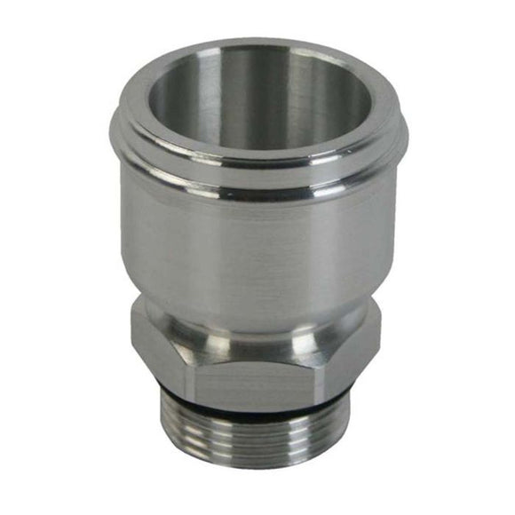 Moroso Electric Water Pump Hose Adapter -16An to 1-3/4in Hose - Raw Aluminum