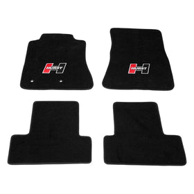 HURST FLOOR MAT SET (RED). 15-19 MUSTANG