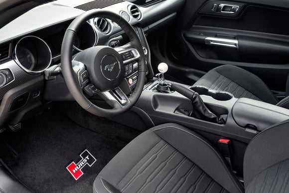 HURST FLOOR MAT SET (RED). 15-19 MUSTANG