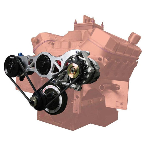 Moroso Chevrolet Big Block Alternator & Vacuum Pump Mount - CSR Water Pump - 130mm Alternator
