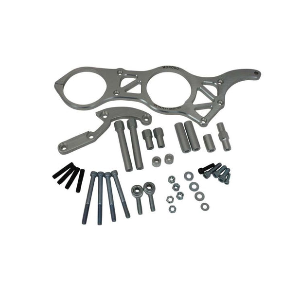 Moroso Chevrolet Big Block Alternator & Vacuum Pump Mount - Meziere Water Pump - 130mm Alternator