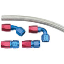 Russell Performance Holley - Fuel Pump to -8 Dual Inlet Kit (For ProFlex -4ft hose)-1