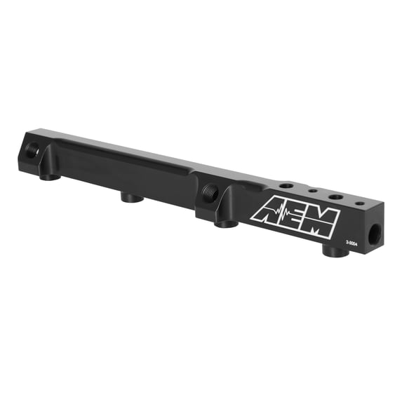 AEM 90-93 Accord DX/LX/SE/EX & 92-01 Prelude S/Si/Si VTEC Black Fuel Rail - 0