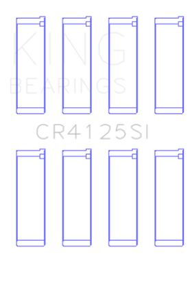 King Subaru EJ20/EJ22/EJ25 (Including Turbo) Silicone Bi-Metal Alum Rod Bearing Set - Size STD