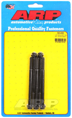 1/4-20 X 4.000 BLK 12PT 5PK