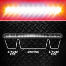 XK Glow Razor Light Bar Fog + Strobe + High Beam Driving Kit 20in-2