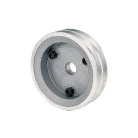 Moroso Chevrolet Small Block (w/Short Pump) Crankshaft Pulley - Double Groove - Cast Aluminum