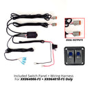 XK Glow Razor Light Bar Fog + Strobe Kit 10in-2