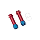 Russell Performance -8 AN Carb Inlet Fittings (2 pcs.) (Red/Blue)-1
