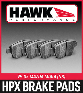 Hawk 94-05 Mazda Miata (NA/NB) HPX Motorsports Brake Pads Front