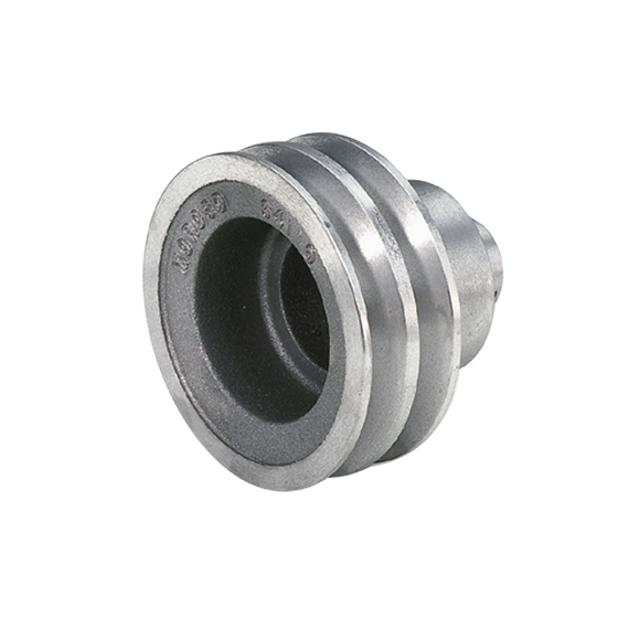 Moroso Chevrolet Small Block (w/Long Pump) Crankshaft Pulley - Double Groove - Cast Aluminum