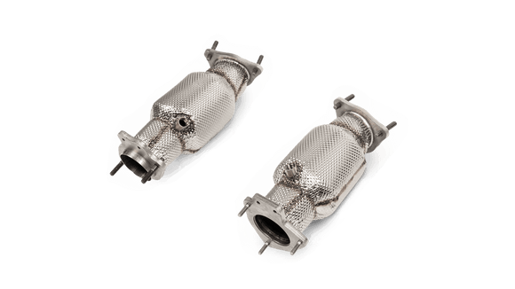 Akrapovic 2020+ Chevrolet Corvette C8 Link Pipe Set w/Catalytic Converter (SS)