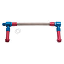 Russell Performance -8 AN to -8 AN ProFlex Holley 4500 Dual Inlet Carb Kit (Red/Blue)-1