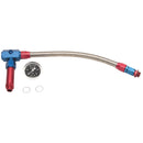 Russell Performance -6 AN to 3/8in Female NPT ProFlex Demon Carb Dual Inlet Carb Kit (Red/Blue)-1