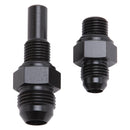 Russell Performance -6 AN to 4L80 Transmission Ports Adapter Fittings (Qty 2) - Black Zinc-1
