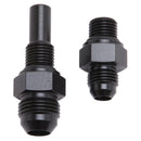 Russell Performance -8 AN to 4L80 Transmission Ports Adapter Fittings (Qty 2) - Black Zinc-1