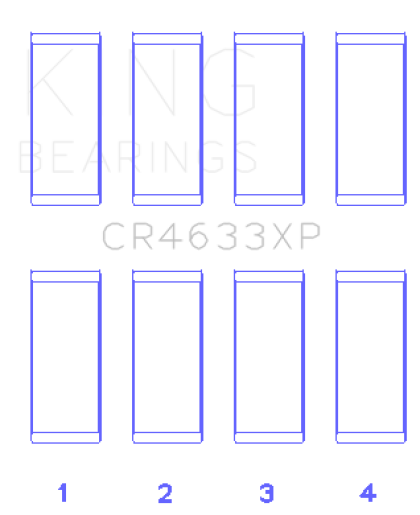 King Peugeot EP6DT/BMW N14B16C Rod Bearing Set - Size STD - 0