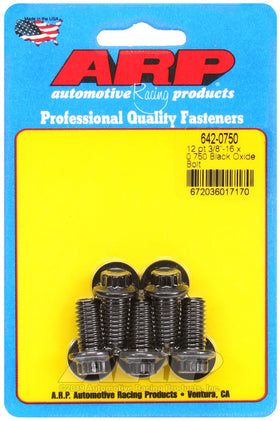 ARP 3/8-16 X 0.750 12pt Black Oxide Bolts(5/pkg)