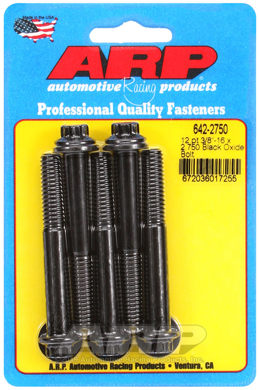 3/8-16 X 2.750 BLK 3/812PT 5PK