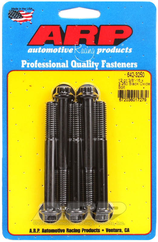 3/8-16 X 3.250 BLK 3/812PT 5PK