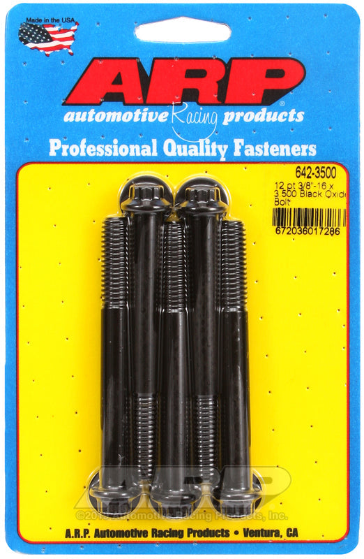3/8-16 X 3.500 BLK 3/812PT 5PK