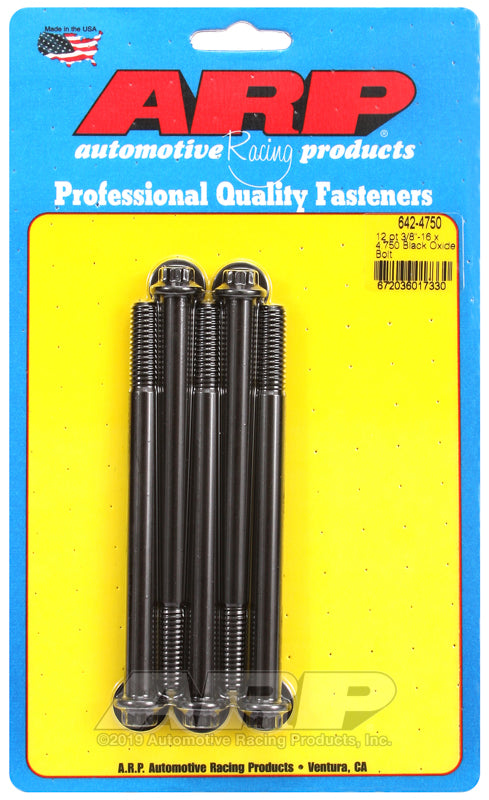 3/8-16 X 4.750 BLK 3/812PT 5PK