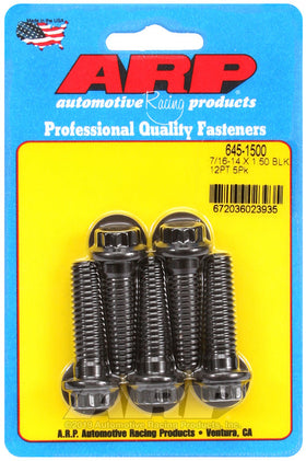 ARP 7/16 - 14 X 1.500 12pt Black Oxide Bolts - (5pk)