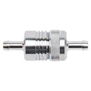 Russell Performance Chrome Street Fuel Filter (3in Length 1-1/8in diameter 5/16in inlet/outlet)-1